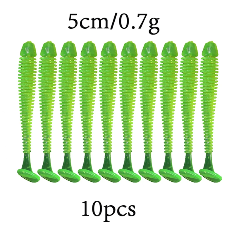 Simpleyi, 10 шт./лот, воблеры, приманка, Сатурн, червь, 0,7 г, 5 см, плавающие приманки, силиконовая Мягкая приманка, карп, искусственная Мягкая наживка, для рыбалки, Peche