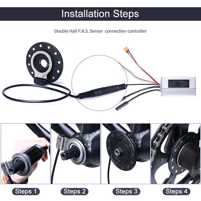Cheap PAS Sensor 3 Type For Rear Front Wheel Bafang Hub Motor Kits Electric Bicycle Conversion Kits E-bike Accessories Left Right 4