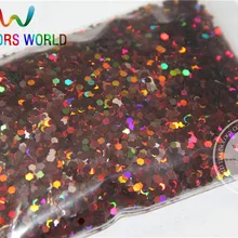 2 мм голографическая кофейная расцветка блестки разбрызгивающие Блестки для дизайна ногтей и других аксессуаров DIY