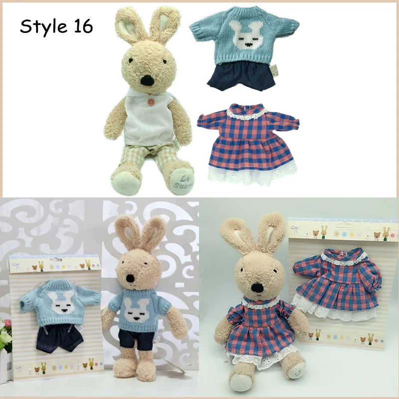 Coelho de Pelúcia Bonecas com Roupas Bicho de Pelúcia Macios para Crianças Presentes para o para o Ano Kawaii Coelho Mudança Brinquedos Meninas Crianças Brinquedos Ano Novo 17 China bunny rabbit plush Suppliers