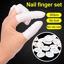 1 упаковка накладка на палец колпачок резиновый протектор пальцев одноразовые противоскользящие для ногтей@ ME88