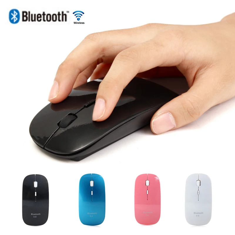 Ультратонкая Беспроводная оптическая мышь 1600DPI Bluetooth 3 0 игровая офисная для Windows