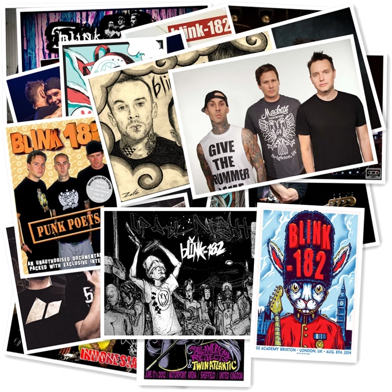 C1-6# Blink-182 Классическая серия стикеров 20/шт ПВХ стикер Дорожный чемодан PencilBox велосипед Телефон раздвижная пластина Граффити стиль