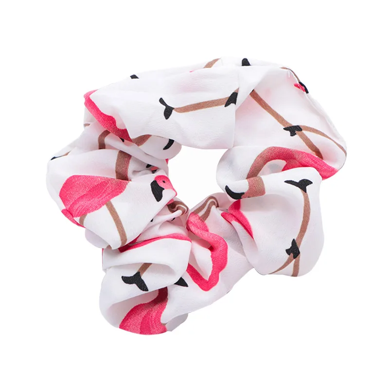 

Women Flamingo Turban Headband Fashion Cross Headbands For Women Spring Summer Chiffon Hairband Hair Accessories Fashion