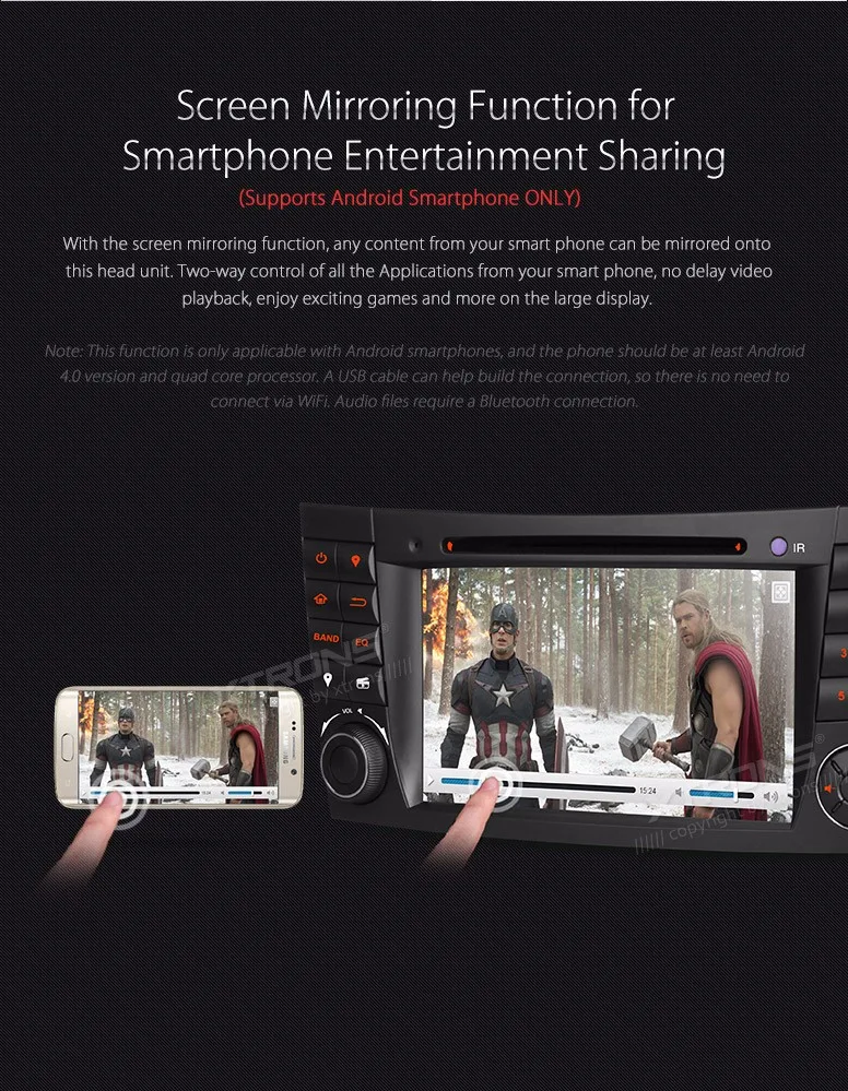 Perfect 7" Double 2 Din Car DVD Radio GPS Navi Fit For Mercedes-Benz G-W463 CLS-500 E-W211 E-280 Auto Video Player CANbus Audio Stereo 5