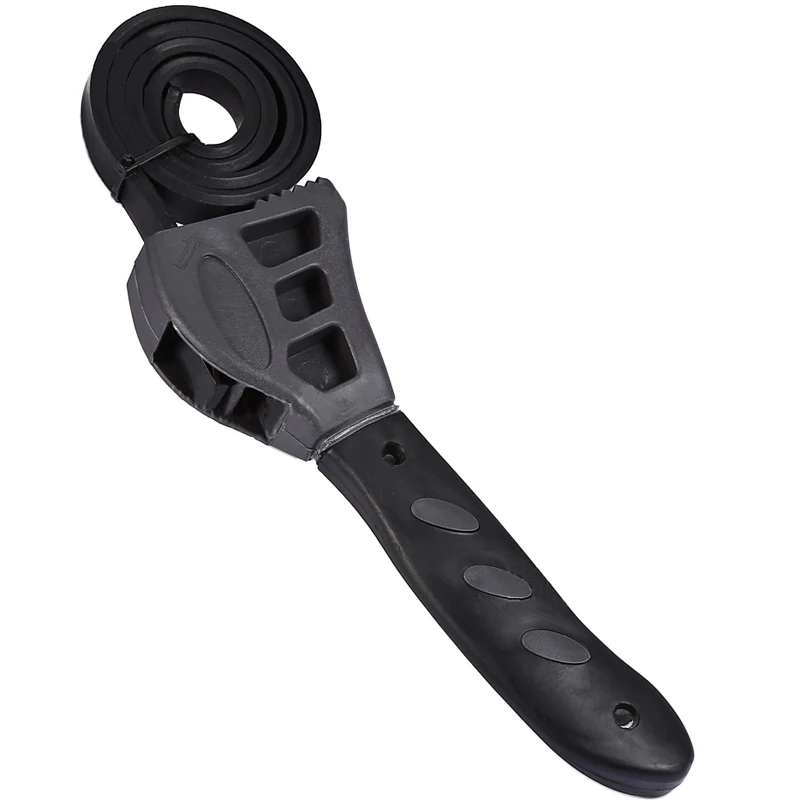 500mm Adjustable Spanner Multifunctional Rubber Strap Wrench Universal Wrench Bottle Opener Car