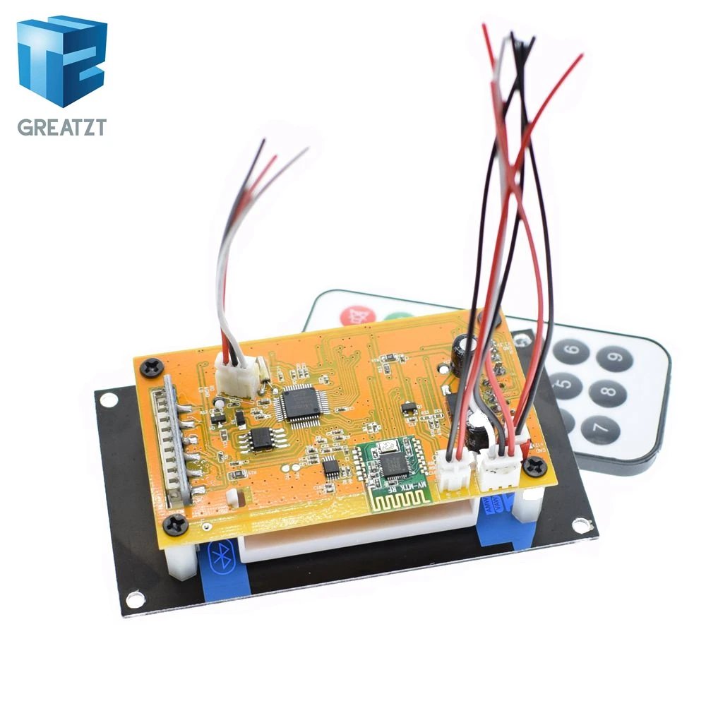 Greatzt 12 В Lyric Show Bluetooth MP3 декодирования доска USB/SD/AUX/FM DIY декодер для автомобиля