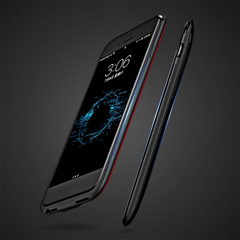 

8000 mAh Back Clip Battery Power Case For iphone 8 8p 7 7p External Battery Charger Case Backup Cover With magnetic attraction