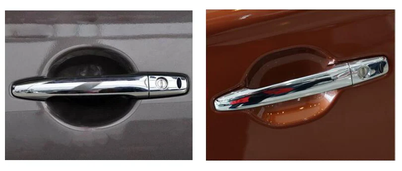 Lancer 07-14 Chrome Door Handle Covers Trim For Mitsubishi Outlander Sport RVR