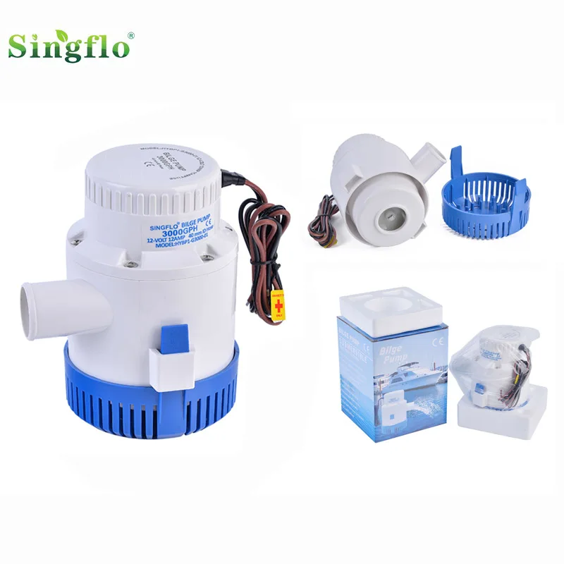 3000GPH WITH Blue bilge pump
