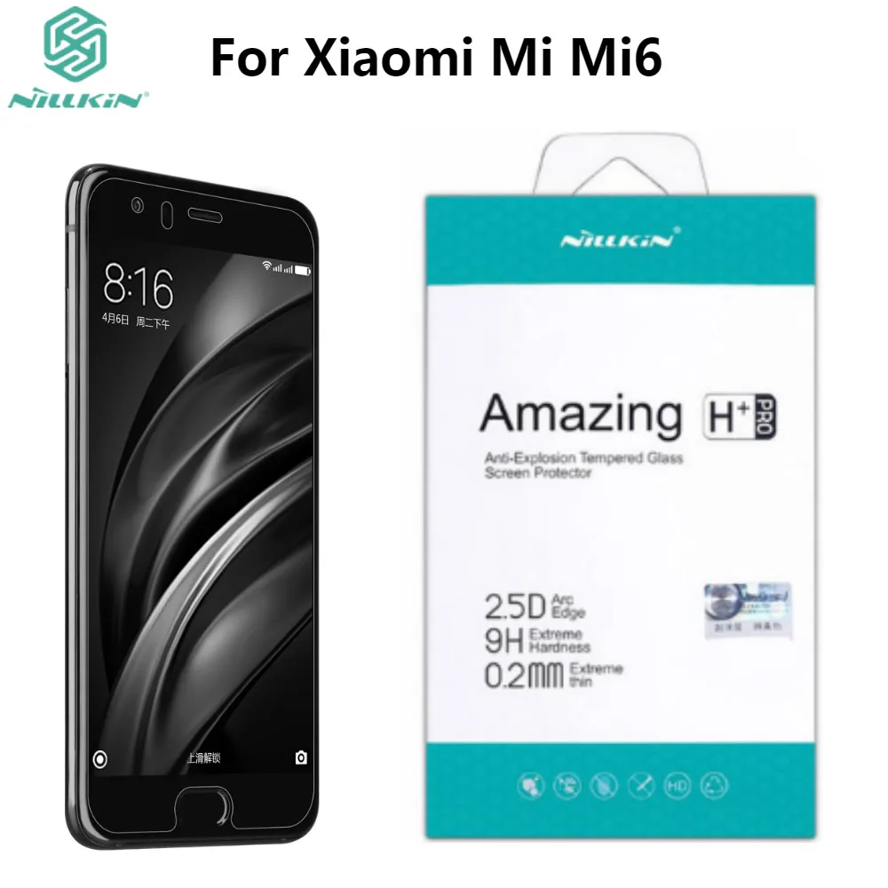 

Xiaomi Mi Mi6 Screen Protector NILLKIN Amazing H+PRO Anti-Explosion Tempered Glass Screen Protector For Xiaomi Mi6 Glass Film