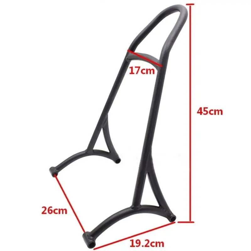 

Burly Short Metal Sissy Bar Backrest for Harley Sportster XL Iron Nightster 883 1200 2004-2016