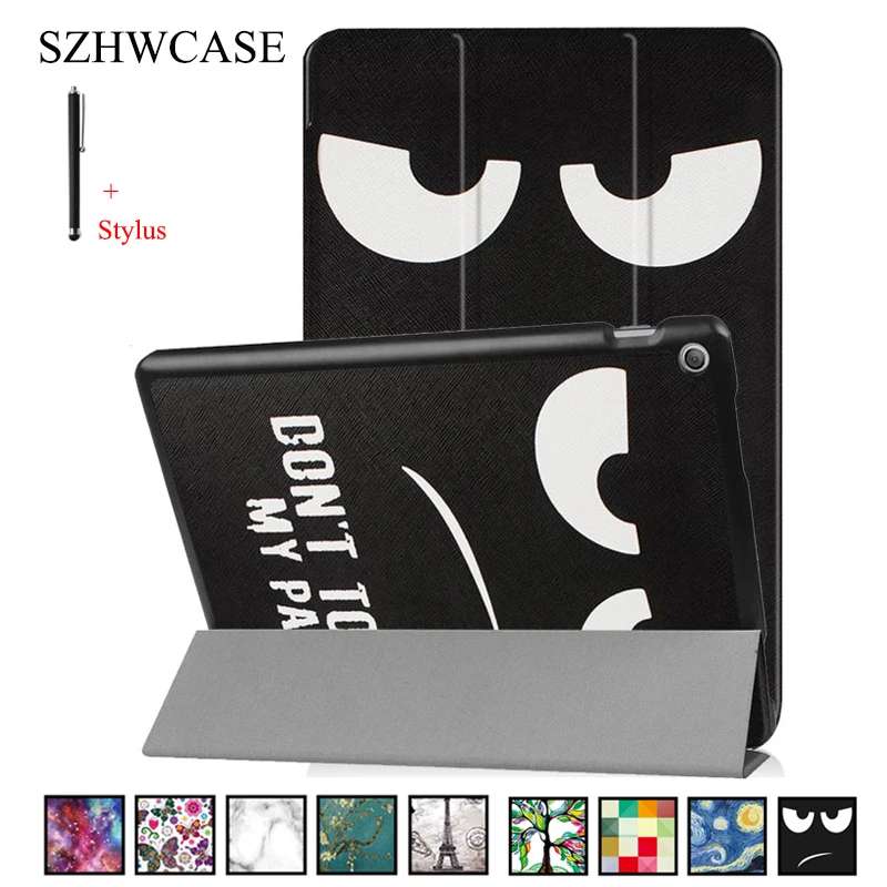 

for ASUS Zenpad 10 Z301MFL Case Cover for ASUS Zenpad 10 Z301ML Z300C/M/CL Tablet Capa Fundas Print Flip Leather Shell+Pen