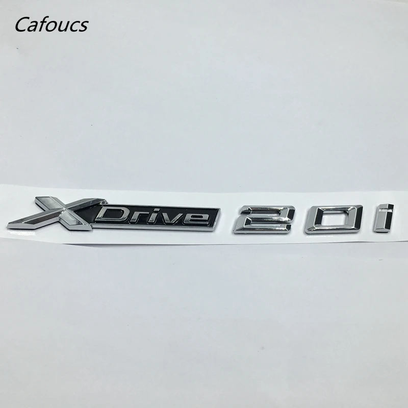  Cafoucs ABS Chrome Car XDrive Logo Emblem Trim Sticker X Drive 20i 25i 28i 30i 35i 40i 48i 50i For 