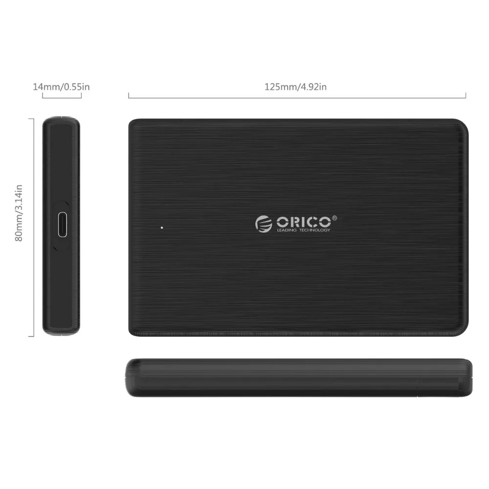 ORICO USB 3.0 to SATA 3.0 HDD Case 2.5" HDD Enclosure External Hard Drive Case Support 2TB UASP Connected to PC,laptop,PS4 hdd external box 3.5