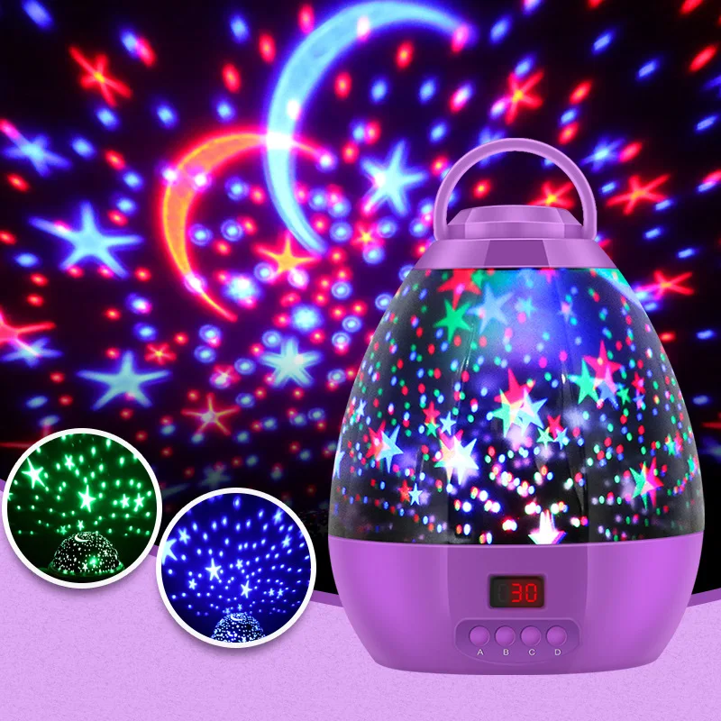 

JSEX LED Night Light Star Projectior Lamp 3D Lamps Starry Moon Sky Light USB Battery Operated Baby Children Eletorot Neon Lights