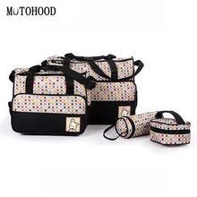 5 шт. в комплекте, сумки для мамы и ребенка, многофункциональные подгузники, женские сумки-мессенджеры, сумки для мам, для еды, в горошек, для коляски, сумка для беременных, для малышей