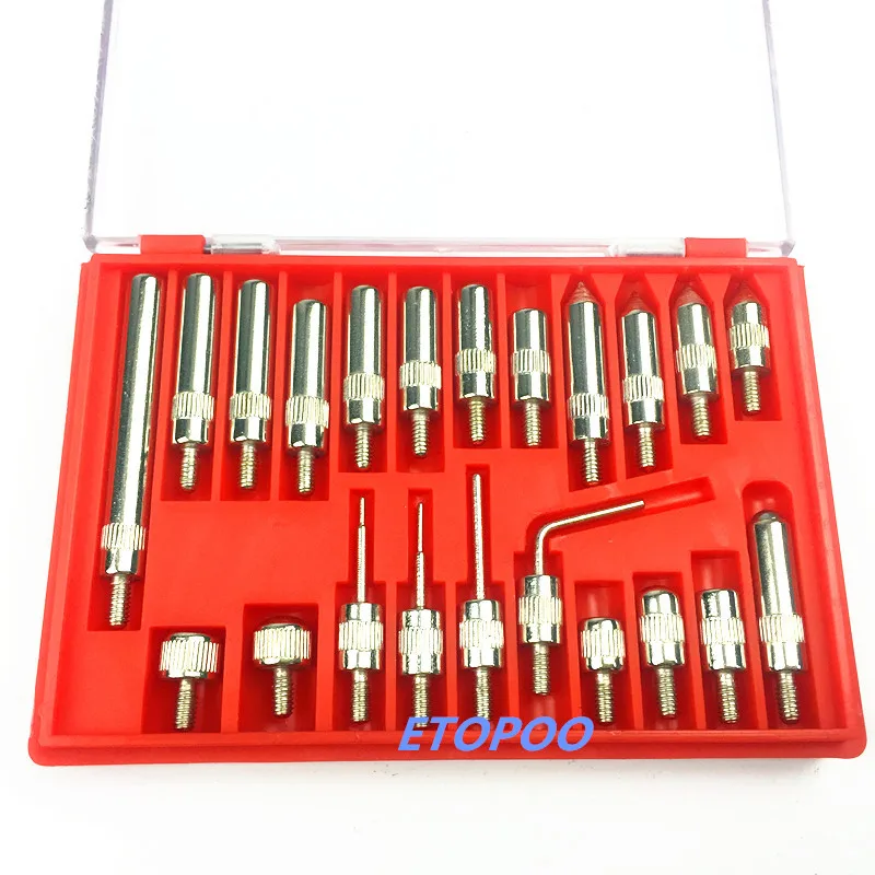 

22Pcs 4-48 Thread Tip For Dial & Test Indicators Steel Dial Indicator Point Set