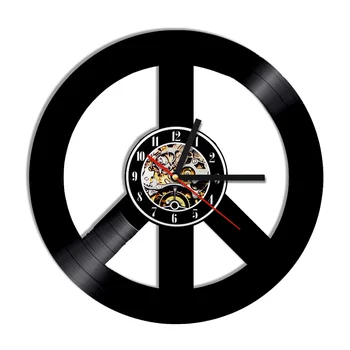 

1Piece Peace Symbols Vinyl Clock Handmade CD Vinyl Record 3D Wall Clock Creative Modern Design Art Wall Decoration Unique Clock