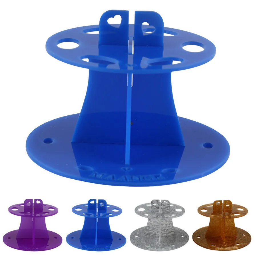 Hot selling 6 Hole Oval Makeup Brush Holder Drying Rack Organizer