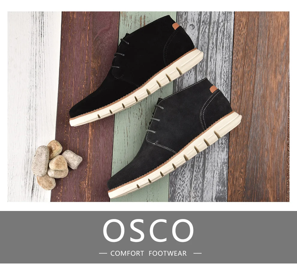 OSCO PUBG/Прямая с фабрики; всесезонные новые стильные дизайнерские сапоги; модная подошва; удобная обувь из коровьей замши;# MB00801W