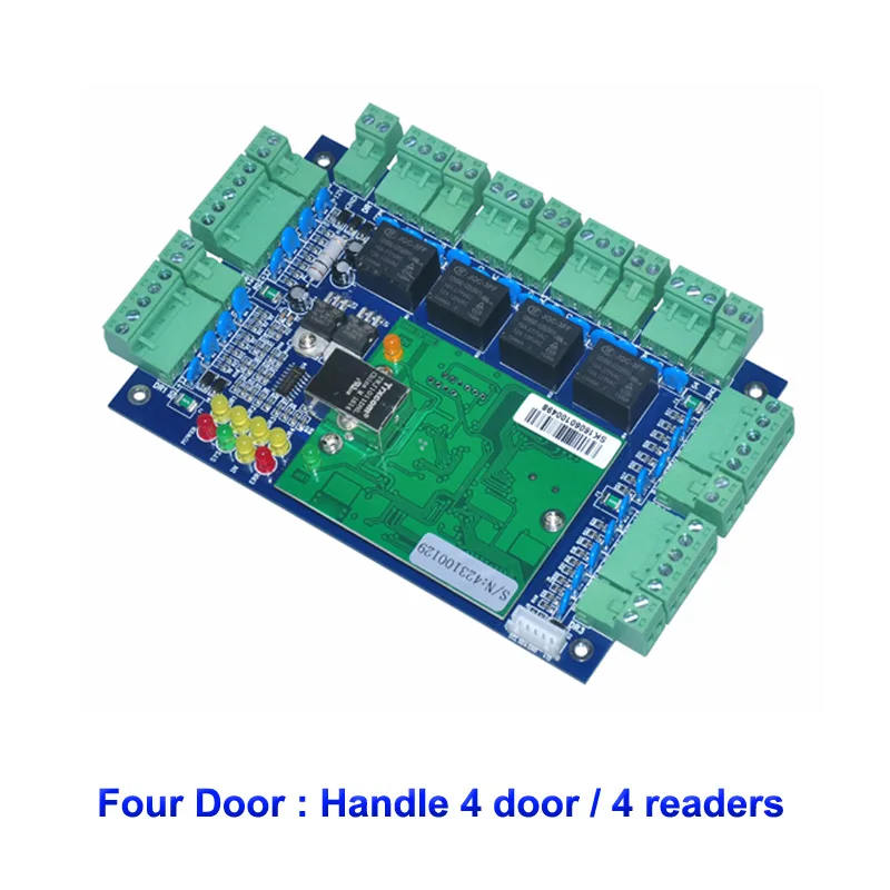 TCP IP плата управления доступом сетевой контроллер панели системы совместимы все RFID считыватель карт опционально один/два/четыре двери - Цвет: 4-Door
