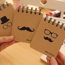 Тапочки для мужчин с узором Блокноты с принтом борода Тетрадь дневник, ежедневник, журнал запись Канцтовары офисный школьный уп материал Эсколар тетрадь для записей