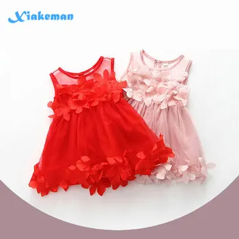 

Summer Mesh Girls Floral Dress Toddler Baby Tutu Ball Gown Cute Applique Princess Dress Children Girl Clothes Vestido Infantil