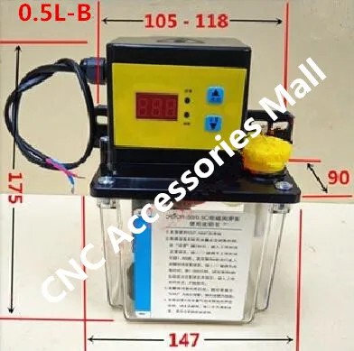 0.5L автоматическая смазка насоса 220 V цифровой электронный таймер масляный насос для ЧПУ