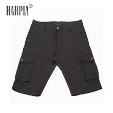 Южноамериканская высокое Качественный хлопок мульти-штаны с карманами, мужские повседневные шорты-карго новые летние Стрейчевые тонкие Мужской по колено короткие штаны плюс Размеры