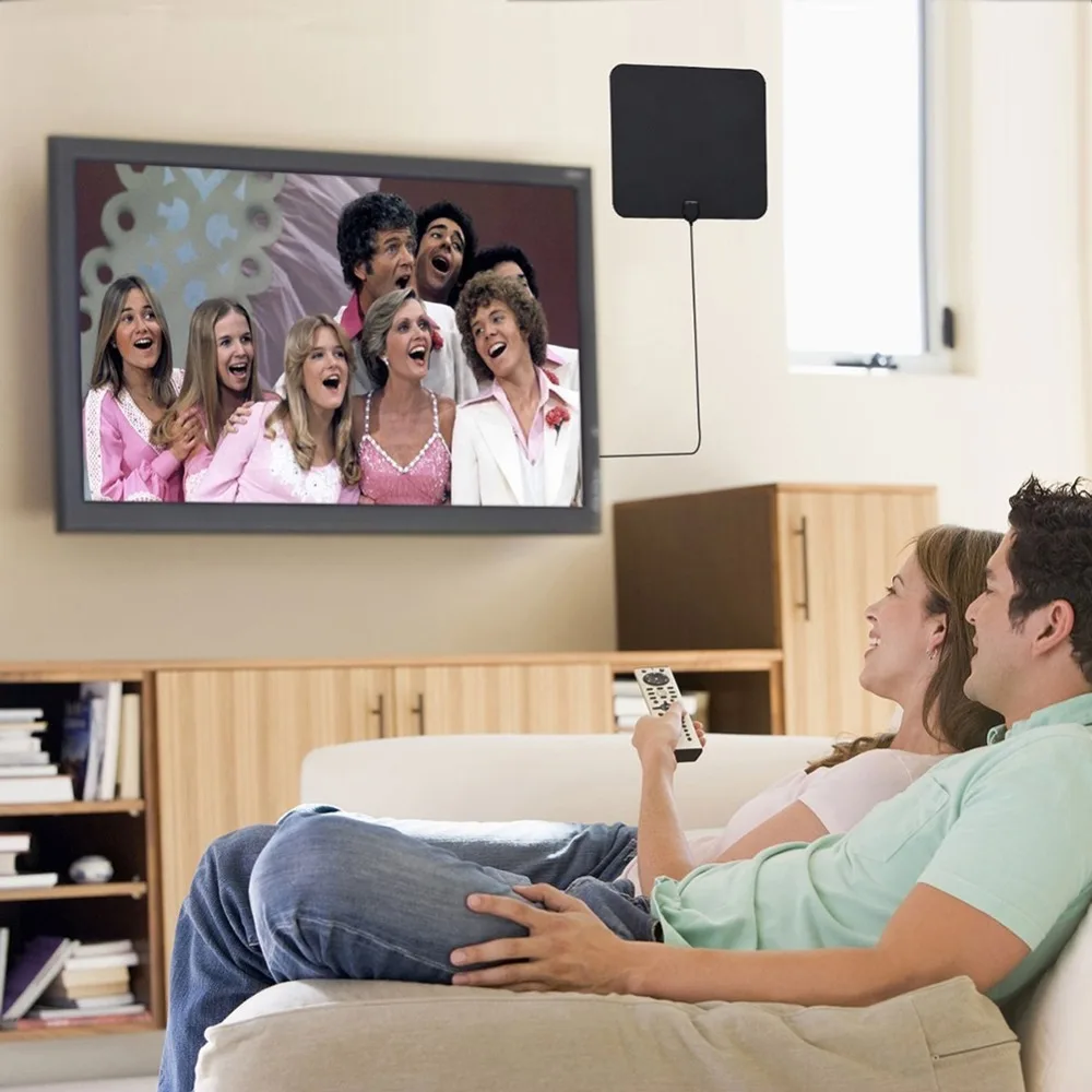 HDTV цифровой усилитель ТВ Антенна Крытый Freeview ТВ сигнальный ресивер UHF VHF HD tv ATSC DVB-T DVB-T2 приемник сигнала 50 миль диапазон