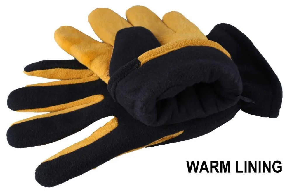 Зимние перчатки, OZERO морозостойкие термальные перчатки-оленья замша кожа ладонь и флис обратно с теплоизоляцией