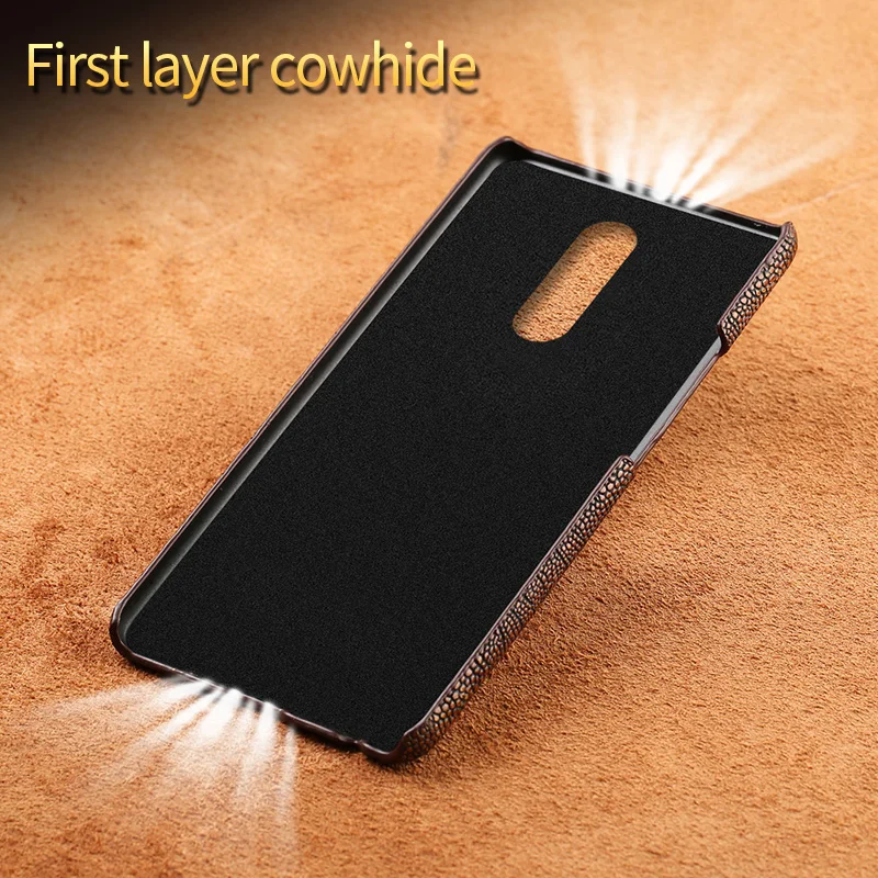 Винтажный чехол из натуральной кожи для Oneplus 7 PRO s Ostrich Leg One plus 7Pro 6 6T 5 5T 3 3T