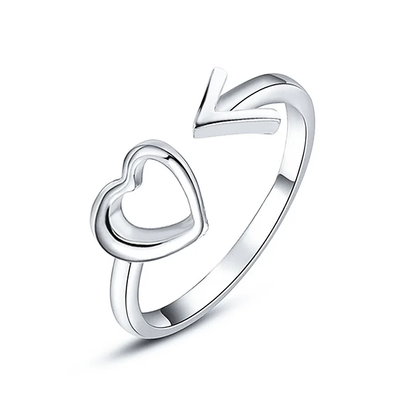 1 шт. романтическое изящное женское кольцо с полым сердцем минималистичное регулируемое Открытое кольцо с ромашками для пары свадебные украшения