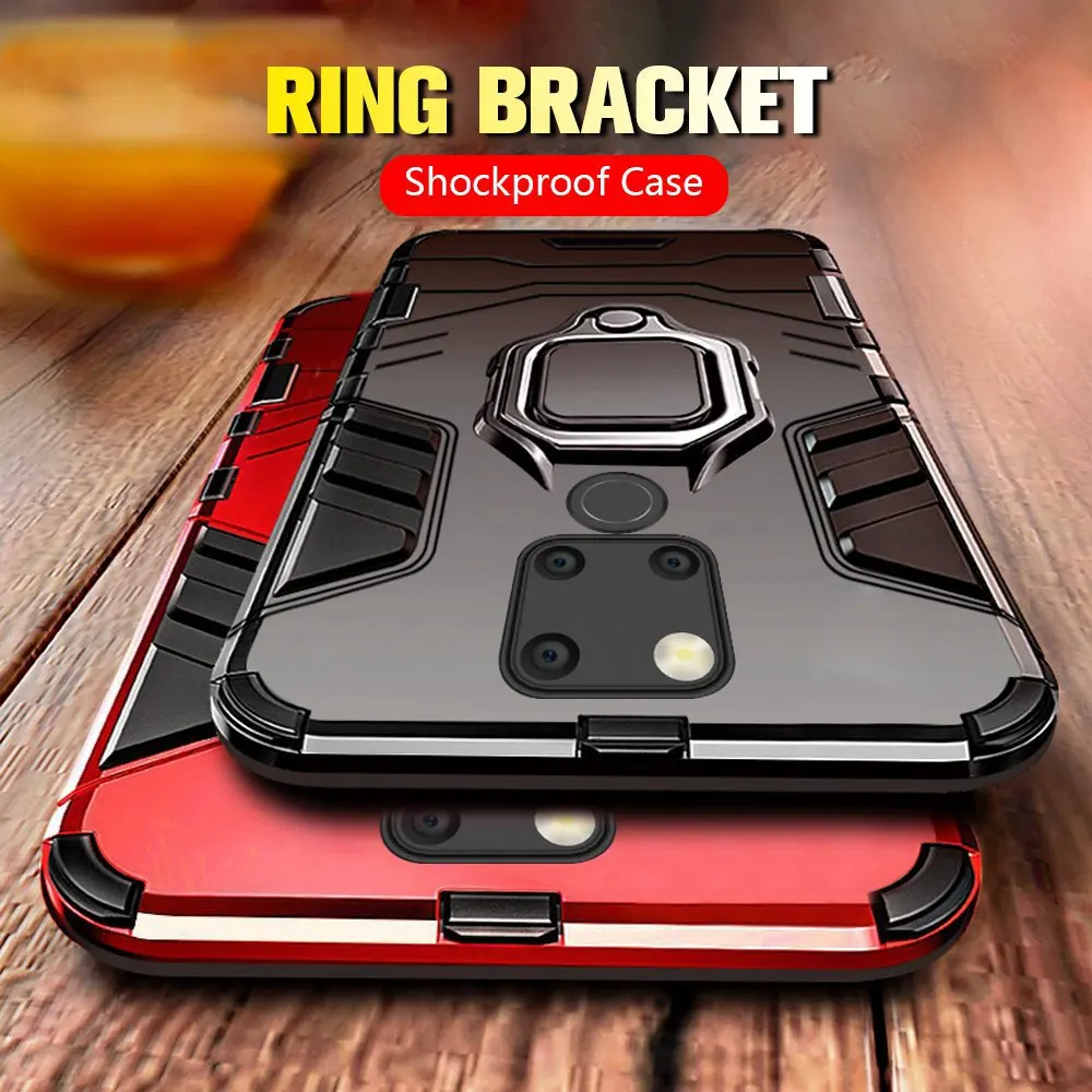 

Stand Phone Case For Honor 8X Max Note 10 7A Case Holder Ring Armor Coque For Huawei Mate 20 Pro P20 Lite Pro Nova 3 3i Y9 Cover