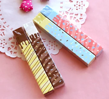 

1Pc (6 Series) Novelty Pencil Erasers Cartoon stationery rubber eraser Office material School kids Learning supplies (ss-a886)