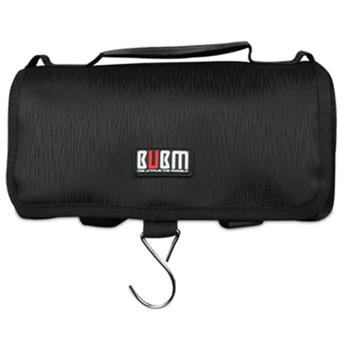 BUBM для gopro hero 3 4 5 водонепроницаемый чехол для путешествий Органайзер корпус для хранения рулон стиль Защитная сумка для go pro Bla - Цвет: Black