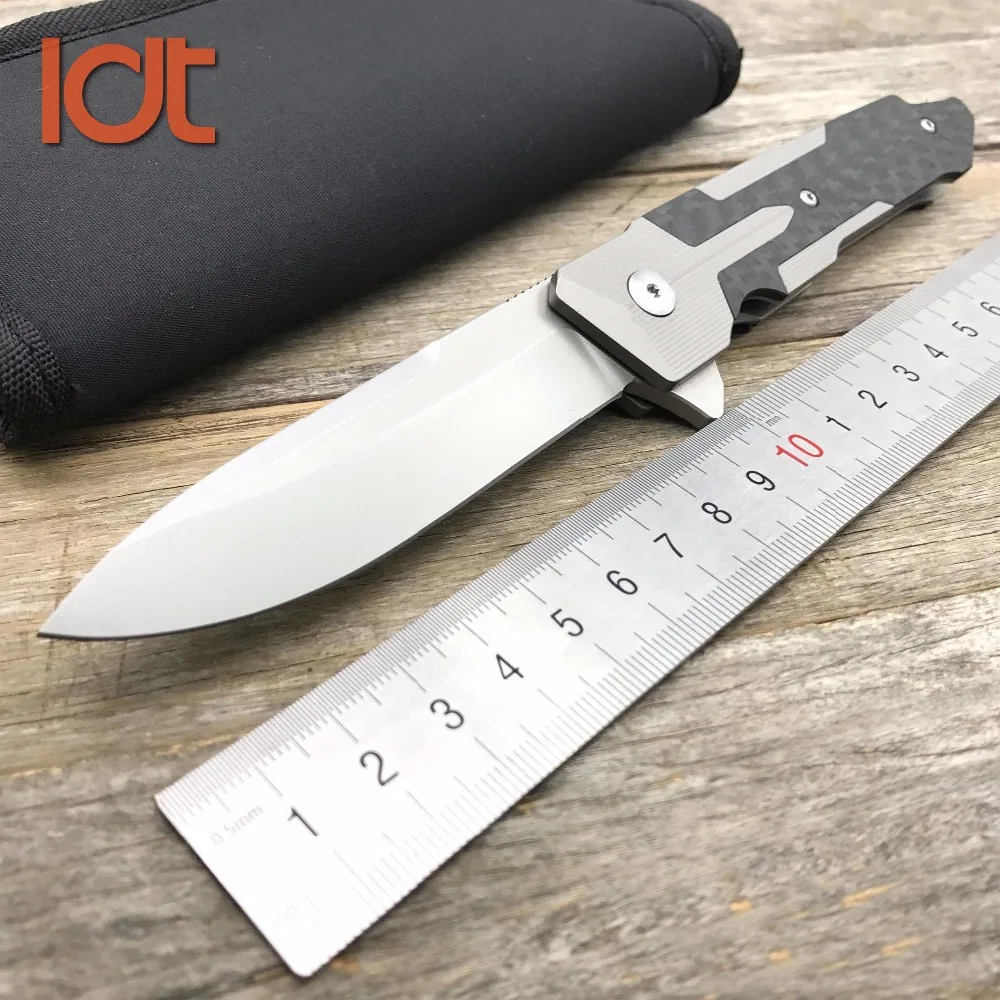 LDT TC4 титановая карбоновая ручка Спарта складной нож S35VN лезвие охотничьи походные уличные ножи нож для выживания инструмент
