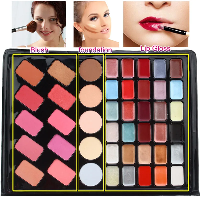 

High Quality Eyeshadow Palette 98 Colors Blush Lipstick Foundation Long Lasting Makeup for Women