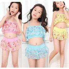 Новинка года; детский купальник; детская одежда для купания; детский летний купальный костюм из двух предметов с юбкой; бикини для девочек; пляжная одежда; купальный костюм