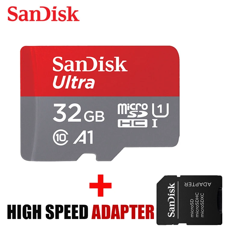 Карта micro sd sandisk 16 гб 32 гб 64 гб 200 гб карта памяти micro sd 128 гб 256 гб класс 10 до 98 МБ/с./с карта памяти бесплатный подарок - Емкость: A1 32G-AP