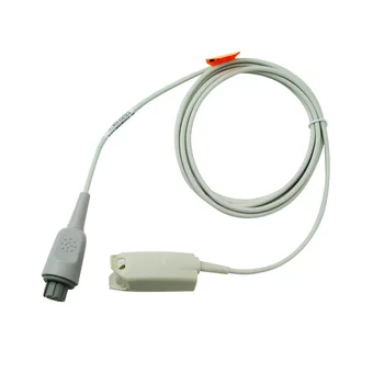 

TPU Cable, gold plated pin Adult Finger Clip Spo2 Sensor Probe Round 10 Pin Compatible Datascope S/5,AS/3,CS/3,Cardiocap 5