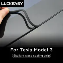 LUCKEASY-Kit de réduction du bruit de voiture, joint silencieux, pour Tesla Model3 2017-2019, et éclairage, bande d'étanchéité en verre