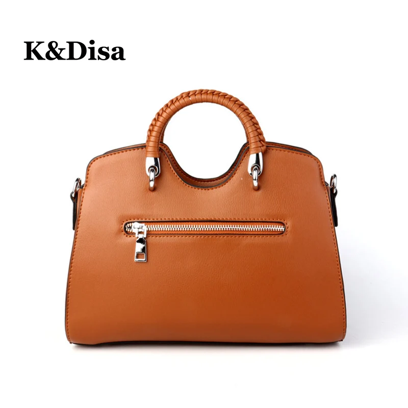 Designer À Postier Décontracté 2018 De D'écolier Femmes Solide Black Sacs Élégant pink Main Cartables Filles brown Luxe Pour Sac 9WEHYDI2
