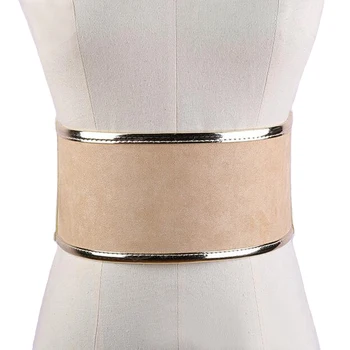 

Wide belts for women 2019 pu leather fashion designer ceinture femme luxury cinturones mujer strap elastic belts Waist sealing
