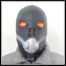 Black Alien Latex Full Face UFO font b Mask b font font b Halloween b font