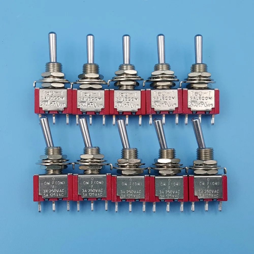 10 шт SH T8014B 3Pin односторонний мгновенный ВКЛ ВЫКЛ мама SPDT Мини тумблер|Выключатели|