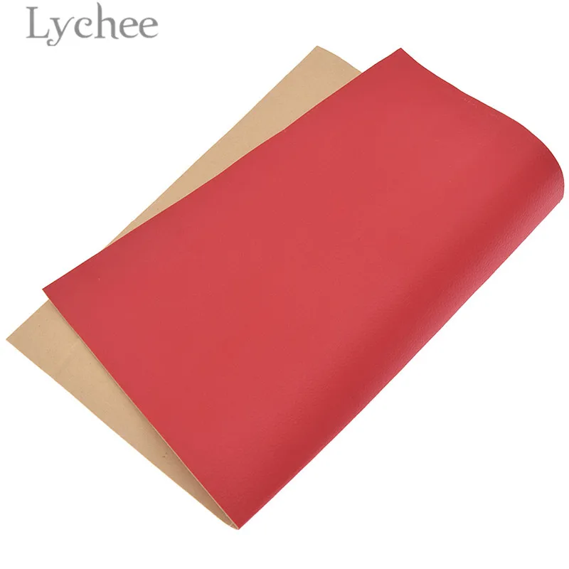 Lychee Life 21x29 см A4 цветные накладные ткани из искусственной кожи самоклеющиеся синтетические кожаные DIY материал патч для сумок одежды - Цвет: 7