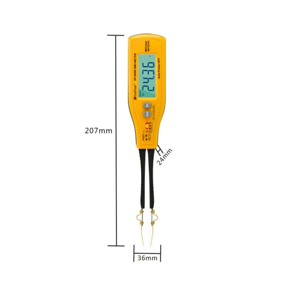 HoldPeak HP 990B Авто Диапазон измеритель SMD резистор конденсатор диод/проверка