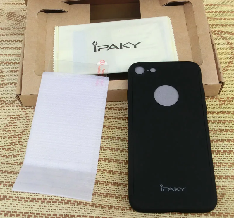 iphone 8 plus silicone case iPaky Full Body Cover Case For iPhone 7 360 Degree Hard PC Protective Shell For iPhone 7 Plus + Tempered Glass iphone 8 plus phone case